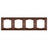Рамка 4-ая горизонтальная орех, DARIA, MUTLUSAN