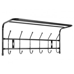Вешалка настенная металлическая с полкой ВП6, NIKA
