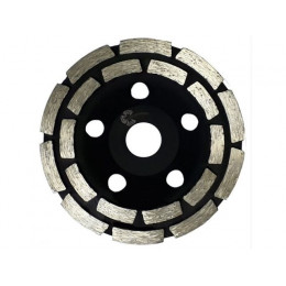 Алмазная чашка d 125мм сегментная двухрядная TRIO DIAMOND