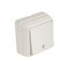 Выключатель 1-клав. проходной (открытый), кремовый, BRON, MUTLUSAN