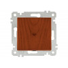 Выключатель 1-клав. двухполюсный (скрытый, без рамки, винт. зажим) вишня, RITA, MUTLUSAN