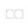 Рамка 2-местная белая, Стиль, Bylectrica