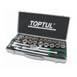 Набор головок 1/2" 8-32мм 43предм. 6гр. метал.кейс (GCAD4303)