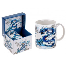 Кружка керамическая, в кор., 360 мл., BLUE DRAGON-1, PERFECTO LINEA