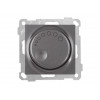 Выключатель поворотный (диммер) (скрытый, без рамки, винт. зажим, 1000Вт) дымчатый, DARIA, MUTLUSAN