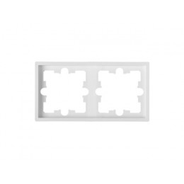 Рамка 2-местная белая, Carre, BYLECTRICA