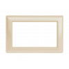 Рамка для 2-ой розетки кремовая, DARIA, MUTLUSAN