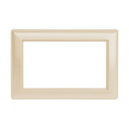 Рамка для 2-ой розетки кремовая, DARIA, MUTLUSAN