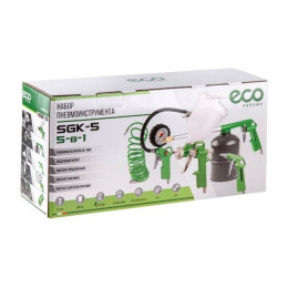 Набор пневмоинструмента ECO SGK-5 (5 предметов,верх. бак)