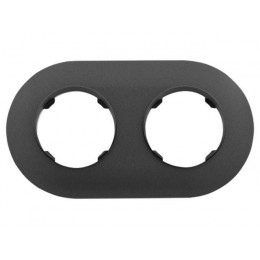 Рамка 2-местная графит, Прованс, Bylectrica