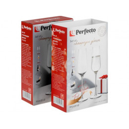 Набор бокалов для шампанского, 2 шт., 205 мл,  серия Madrid, PERFECTO LINEA