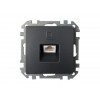 Розетка 1-ая компьютерная (скрытая) графит, Стиль, Bylectrica