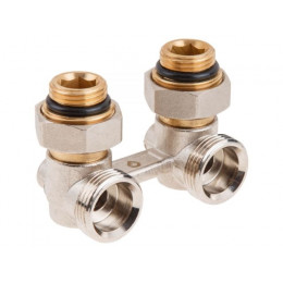 Клапан угловой шаровый 3/4" нар. для радиатора (мультифлекс), AV Engineering (инд. упак.)