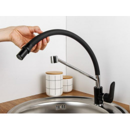 Смеситель для кухни D35-A, серия 290 черный, ECONOCE