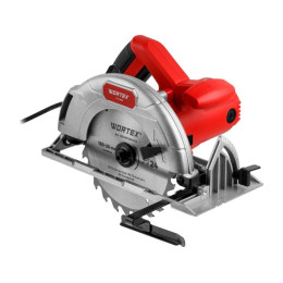 Циркулярная пила WORTEX CS 1865 в кор. 1400 Вт, 185 мм, пропил до 65 мм, алюм. подошва