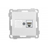 Розетка компьютерная 1xRJ45 (Cat5e, скрытая, без рамки) белая, DARIA, MUTLUSAN