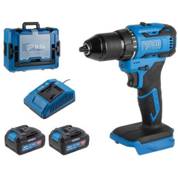 Аккум. дрель-шуруповерт BULL SR 1804 R-series Xcase XLTpro БЕСЩЕТ., Импульс., 18 В, 50 Н*м, 2х4 А*ч