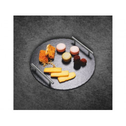 Блюдо для подачи сервировочное ф30 см, сланец, PERFECTO LINEA