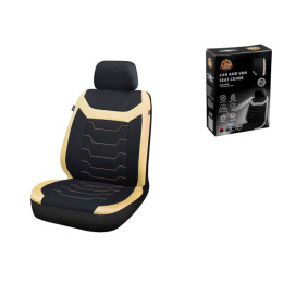 Чехол на сиденье автомобиля универсальный, полиэстер, черно-бежевый, ARIZONE
