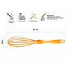 Венчик силиконовый, 23 х 5 см, оранжевый, PERFECTO LINEA