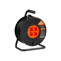 Удлинитель на катушке 40м (4 роз., 3,5кВт, с/з, ПВС 3х1,5) Юпитер
