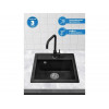 Мойка кухонная из искусственного камня STAR черный 510х505 мм, AV Engineering