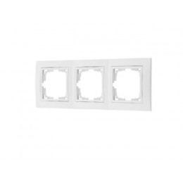 Рамка 3-местная белая, Уют, Bylectrica