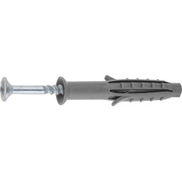 Дюбель-гвоздь с усом 6х40 мм полипропилен потай (10 шт в зип-локе) STARFIX