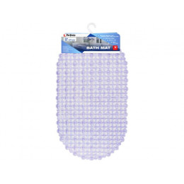 Коврик для ванной, овал 66х37 см, фиолетовый, PERFECTO LINEA