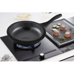 Крышка стеклянная, 240 мм, с силиконовым ободом, круглая, Handy (Хенди), PERFECTO LINEA