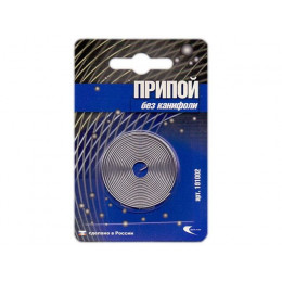 Припой ПОС 61 проволока, спираль ф1мм в блистере