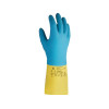 Перчатки К80 Щ50 неопреновые Atom Duo хозяйственно-промышленные, р-р 9/L желто-голубые, JetaSafety