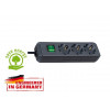 Удлинитель 5м (3 роз., 3.3кВт, с/з, выкл., ПВС) черный Brennenstuhl Eco-Line