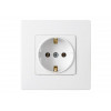Розетка 1-ая (скрытая, с/з) белая, Мастер, BYLECTRICA