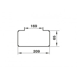 Крепление воздуховода 86 плоских каналов 204х60мм ZERNBERG