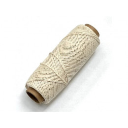 Нить хлопковая крученая двухпрядная 1 мм 100 м STARFIX