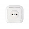 Розетка 1-ая (скрытая, б/з) белая, Гармония, BYLECTRICA