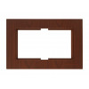 Рамка для 2-ой розетки орех, RITA, MUTLUSAN