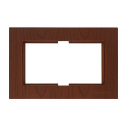 Рамка для 2-ой розетки орех, RITA, MUTLUSAN