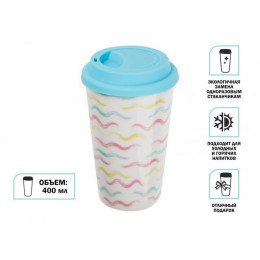 Кружка керамическая, 400 мл, Волны, PERFECTO LINEA