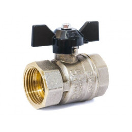 Кран шаровый 1/2" вн.-вн. бабочка PN40, LD