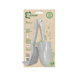 Набор садовых инструментов для пересадки растений (грабельки, лопатка), утренний туман, InGreen