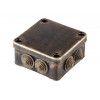 Коробка распаечная ОП 95х95х45мм, бронза, 7 мембр. вх. IP44 ЮПИТЕР