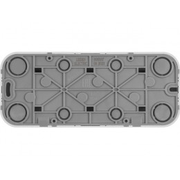 Розетка 3-ая (открытая, с/з) белая, Bailly, LEIDEN ELECTRIC