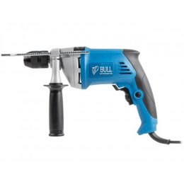 Дрель ударная BULL DR 1308 KL в кор. 850 Вт, БЗП металл 13 мм, 1 скорость, 0-2800 об/мин