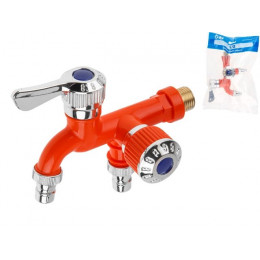 Кран пластиковый садовый 1/2" нар., AV Engineering