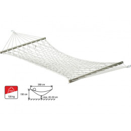 Гамак подвесной с брусками, 200х80 см, веревочный без узлов, Garden (Гарден), ARIZONE
