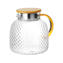 Чайник заварочный, стеклянный, 1300 мл, BAMBOO, PERFECTO LINEA