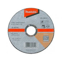 Круг отрезной 115х1,2х22,23 мм  для стали/нержавеющей стали плоский WA60T  MAKITA
