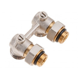 Клапан угловой шаровый 3/4" нар. для радиатора (мультифлекс), AV Engineering (инд. упак.)